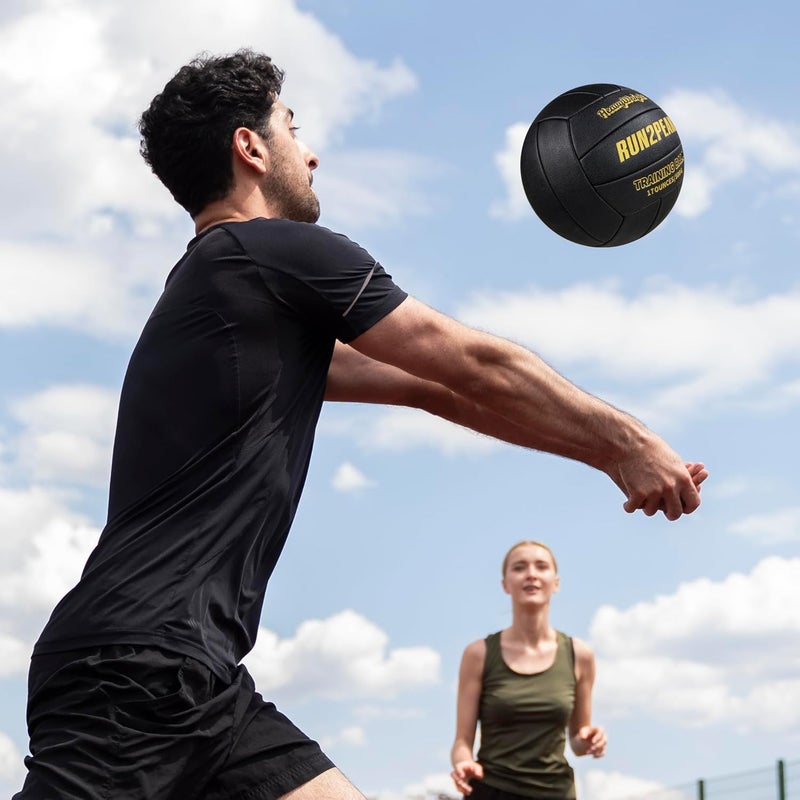 RUN2PEAK Heavy Weight Volleyball Ball Official Size 5 Setter Training Volleyballs PU Practice Volley Balls for Indoor Rebounder Equipment Setters Weighted Volleyball Setting Trainer - Image 5